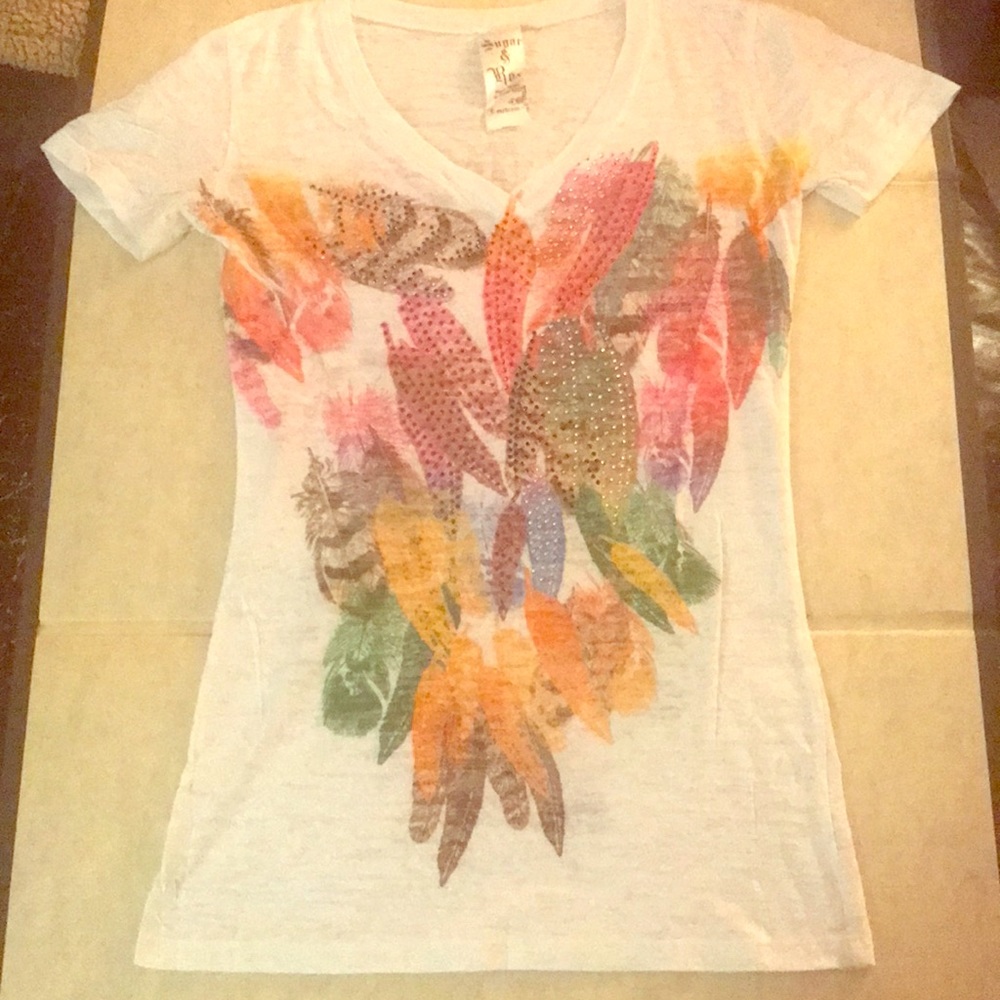 Feather graphic tee